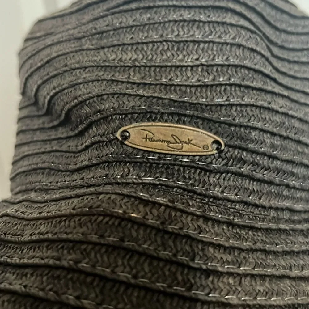 Panama Jack Floppy Braided Wide Brim Straw Paper Sun Excursion Hat Vacation